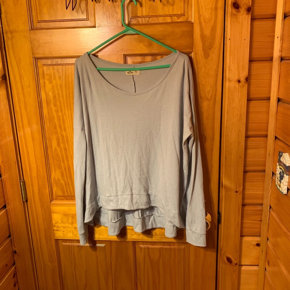 light blue hollister long sleeve
